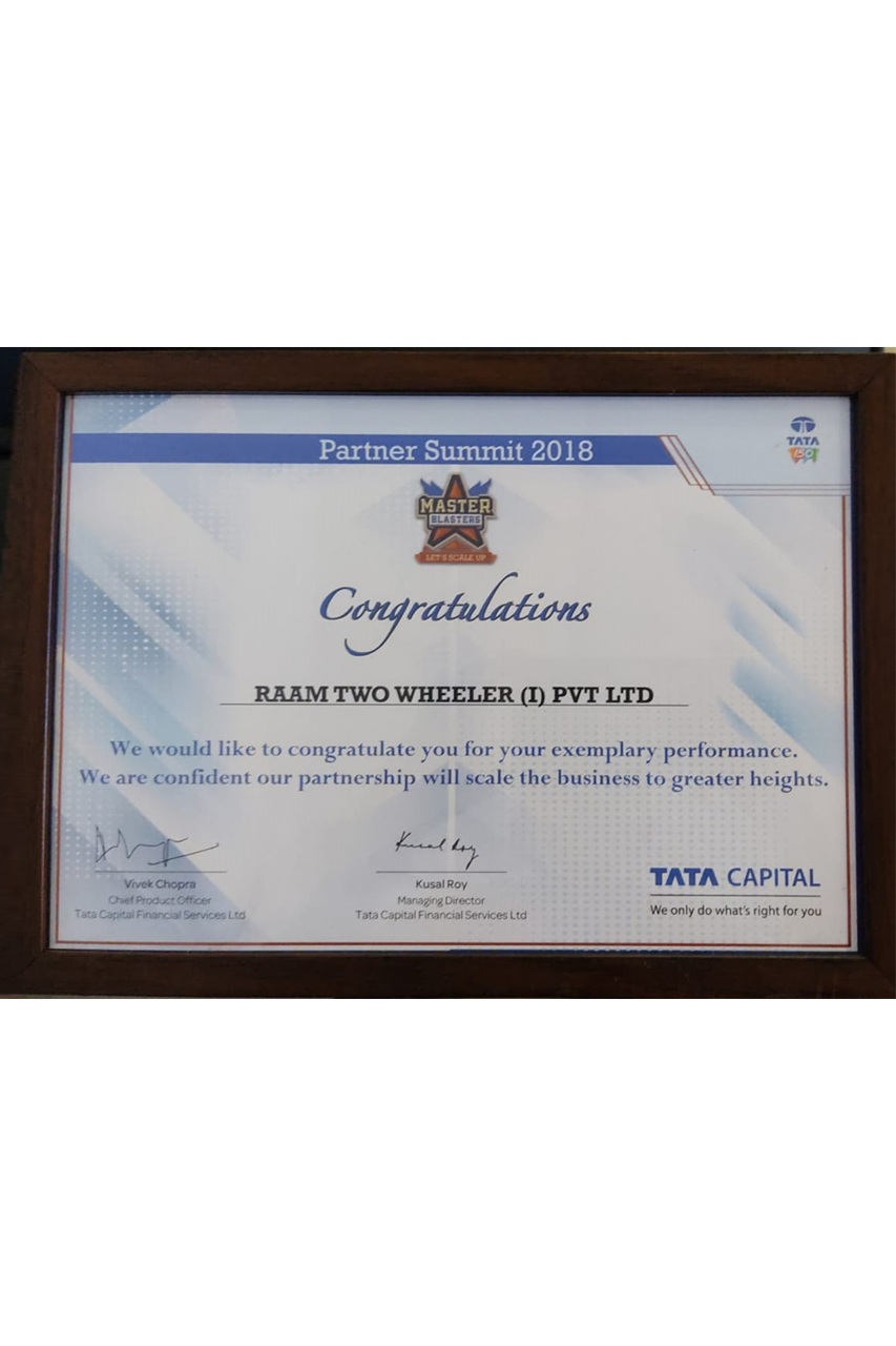 Exemplary Performance by Tata Capital Partner Summit 2018